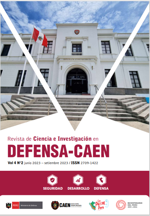 Portada de Vol 4 Num 2 -2023 Revista de Ciencia e Investigación en Defensa